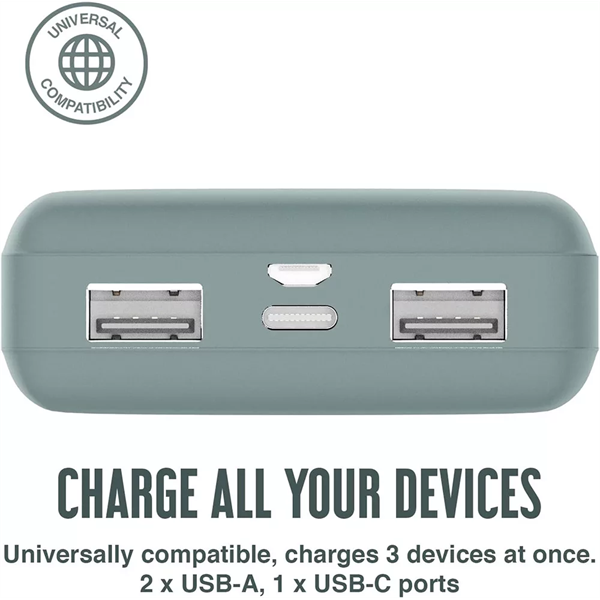 JUICE UNIVERZÁLIS HORDOZHATÓ, ASZTALI AKKUMULÁTOR TÖLTŐ - ECO 3 POWER BANK - 2XUSB +TYPE-C - 10.000 MAH - ÉJFEKETE ZÖLD JUICE UNIVERZÁLIS HORDOZHATÓ, ASZTALI AKKUMULÁTOR TÖLTŐ - ECO 3 POWER BANK - 2XUSB +TYPE-C - 10.000 MAH - ÉJFEKETE ZÖLD