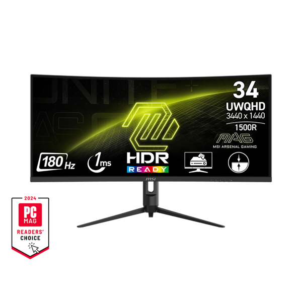 MSI MAG 342CQR E2 Ívelt 34" UWQHD 180Hz VA GAMING Monitor MSI MAG 342CQR E2 Ívelt 34" UWQHD 180Hz VA GAMING Monitor
