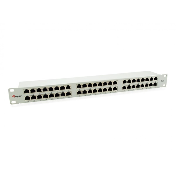 Equip Patch panel - 326349 (48 port, Cat6, 1U, árnyékolt, szürke) Equip Patch panel - 326349 (48 port, Cat6, 1U, árnyékolt, szürke)