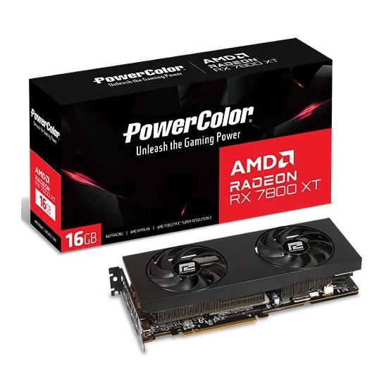  PowerColor AMD RX 7800 XT 16GB GDDR6 - RX7800XT 16G-P Videókártya
