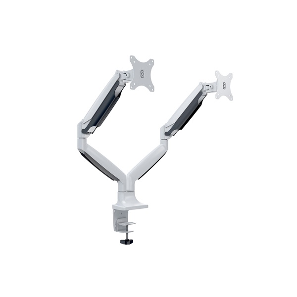 MULTIBRACKETS  M Deskmount Gas Spring Dual  15-27" max.VESA: 100x100 mm  9 kg  2 karos asztali konzol Fehér