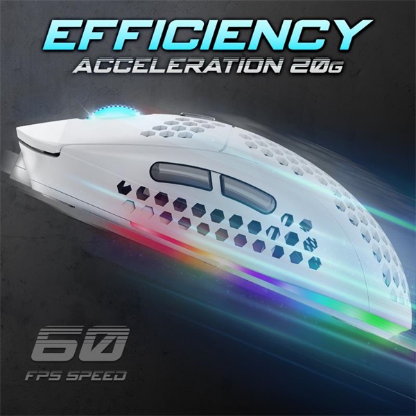 Spirit of Gamer S-PM4 RGB Arctic Egér Fehér 