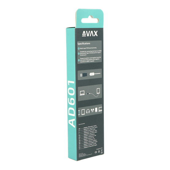  AVAX AD601 CONNECT+ USB A - Type C adapter