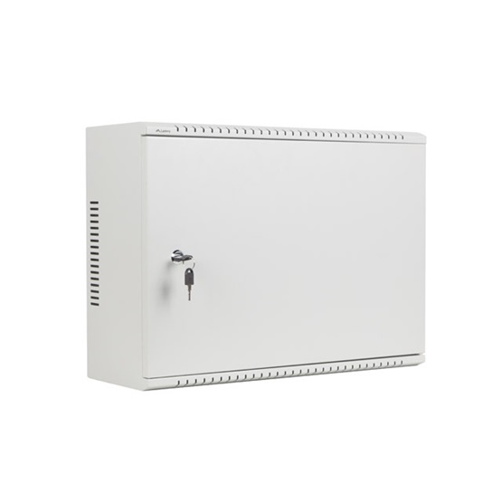 Lanberg rack szekrény 19" fali 4U+3U/540x200 alacsony profil, szürke (összeszerelve)