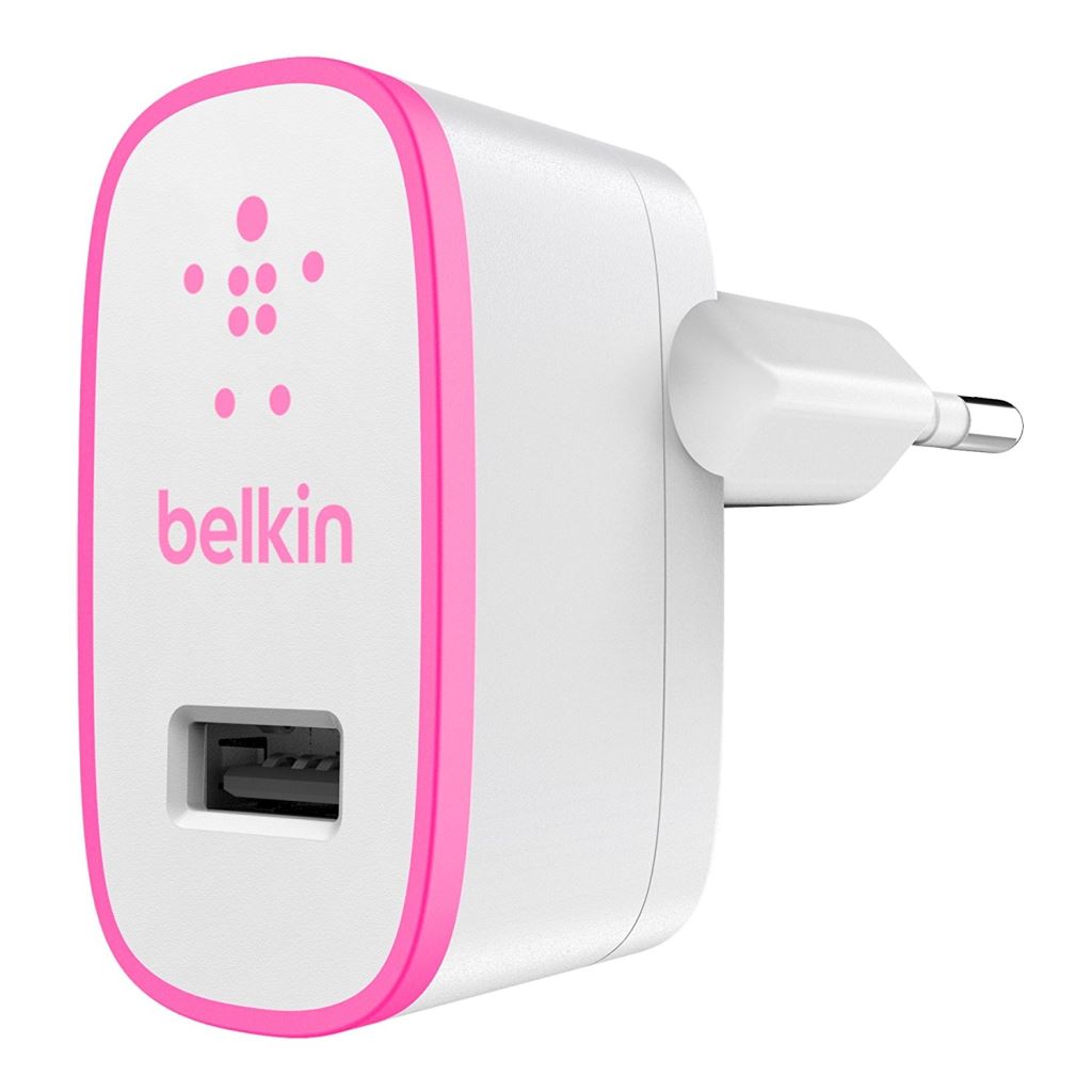 Belkin asztali töltő 2.1A fehér-rózsaszín (F8J052vfPNK) Belkin asztali töltő 2.1A fehér-rózsaszín (F8J052vfPNK)