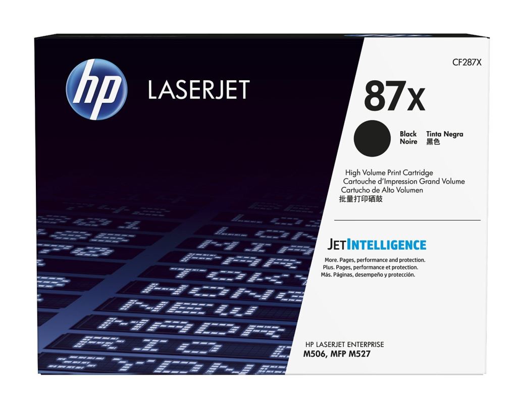 HP CF287X (87X) nagykapcítású fekete toner HP CF287X (87X) nagykapcítású fekete toner
