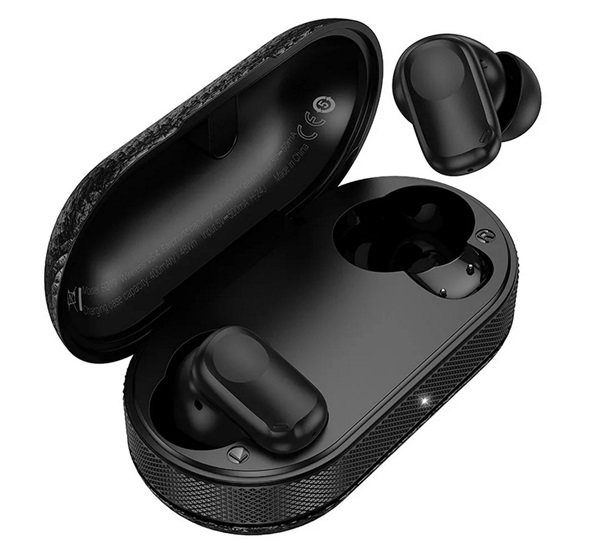 Hoco EQ19 bluetooth fülhallgató SZTEREO (v5.4, TWS, mikrofon + töltőtok) FEKETE (EQ19_BLK)