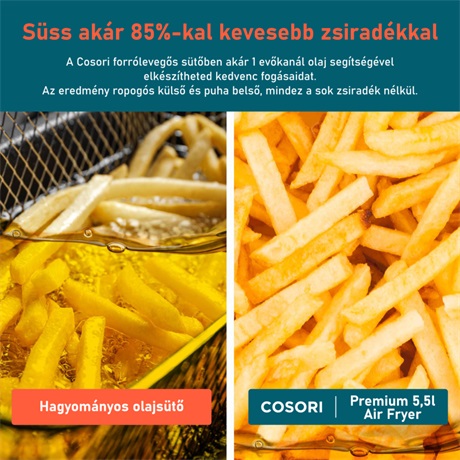 Cosori CP158-AF-RXB FORRÓLEVEGŐS SÜTŐ