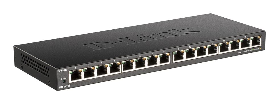 D-Link DGS-1016S 10/100/1000Mbps 16-Port Unmanaged switch