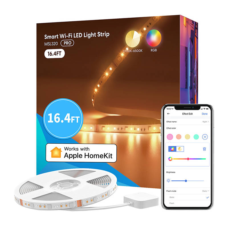 Intelligens Wi-FI LED csík RGBWW (5 méter) Meross MSL320 (HomeKit) Intelligens Wi-FI LED csík RGBWW (5 méter) Meross MSL320 (HomeKit)