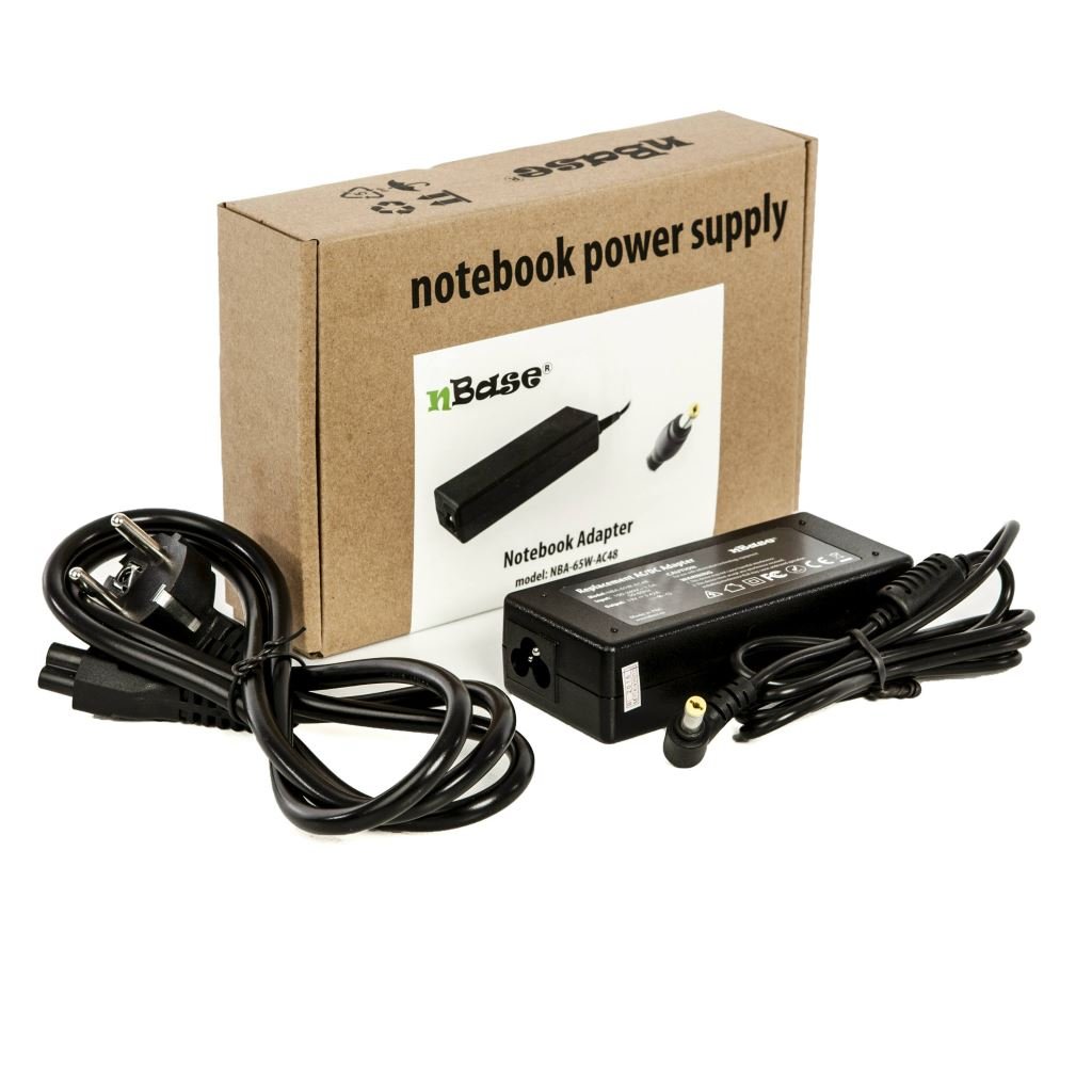 nBase Acer Laptop töltő+kábel 19V 3.42A 65W (NBA-65W-AC48)