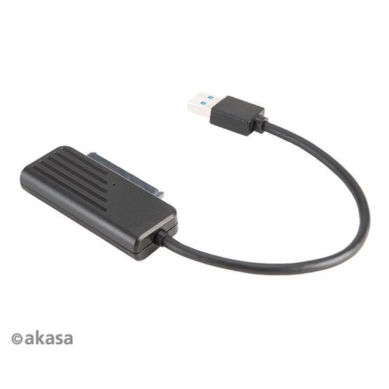 Akasa AK-AU3-07BK USB3.1 kábel 2,5"  20cm SATA SSD ÉS HDD adapter   