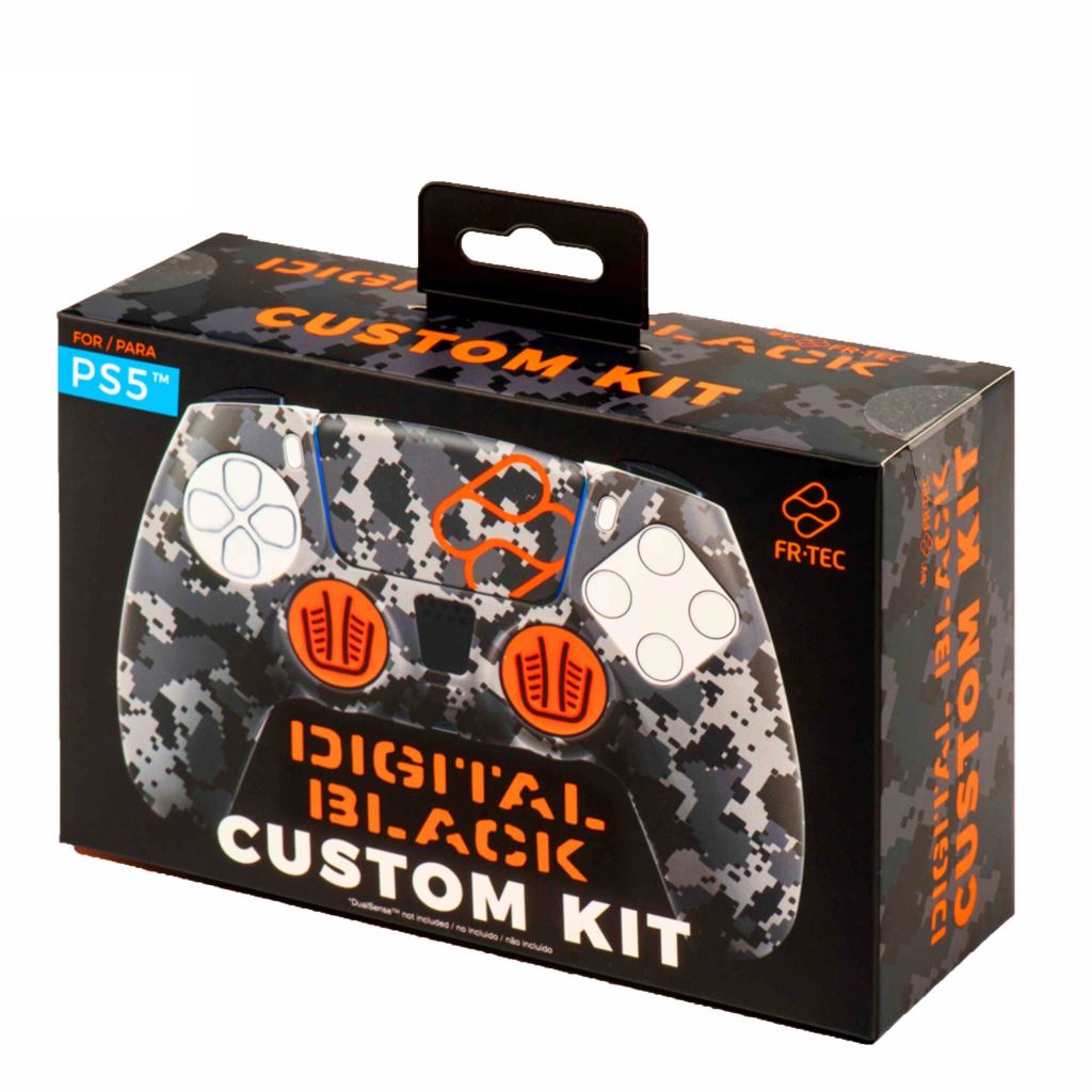 FR-TEC Digital Black PS5 kontroller gumiborítás és analóg kupak terepmintás (FT0037) FR-TEC Digital Black PS5 kontroller gumiborítás és analóg kupak terepmintás (FT0037)