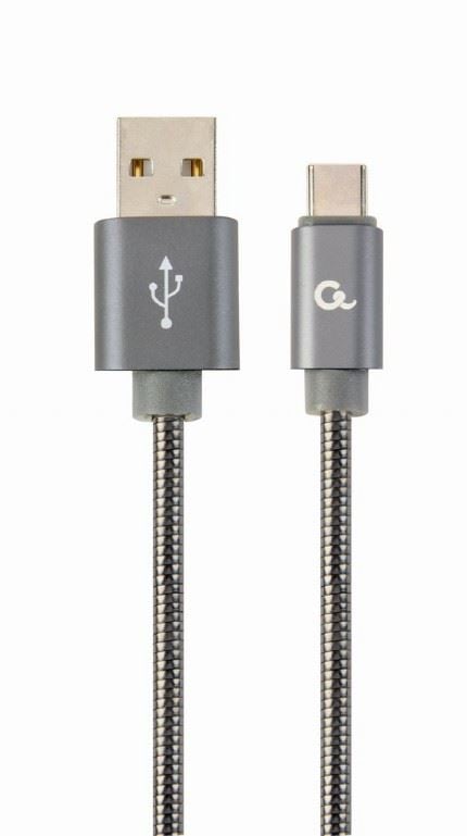 Gembird USB Type-C - USB-A adat- és toltőkábel 1m metálszürke (CC-USB2S-AMCM-1M-BG) Gembird USB Type-C - USB-A adat- és toltőkábel 1m metálszürke (CC-USB2S-AMCM-1M-BG)