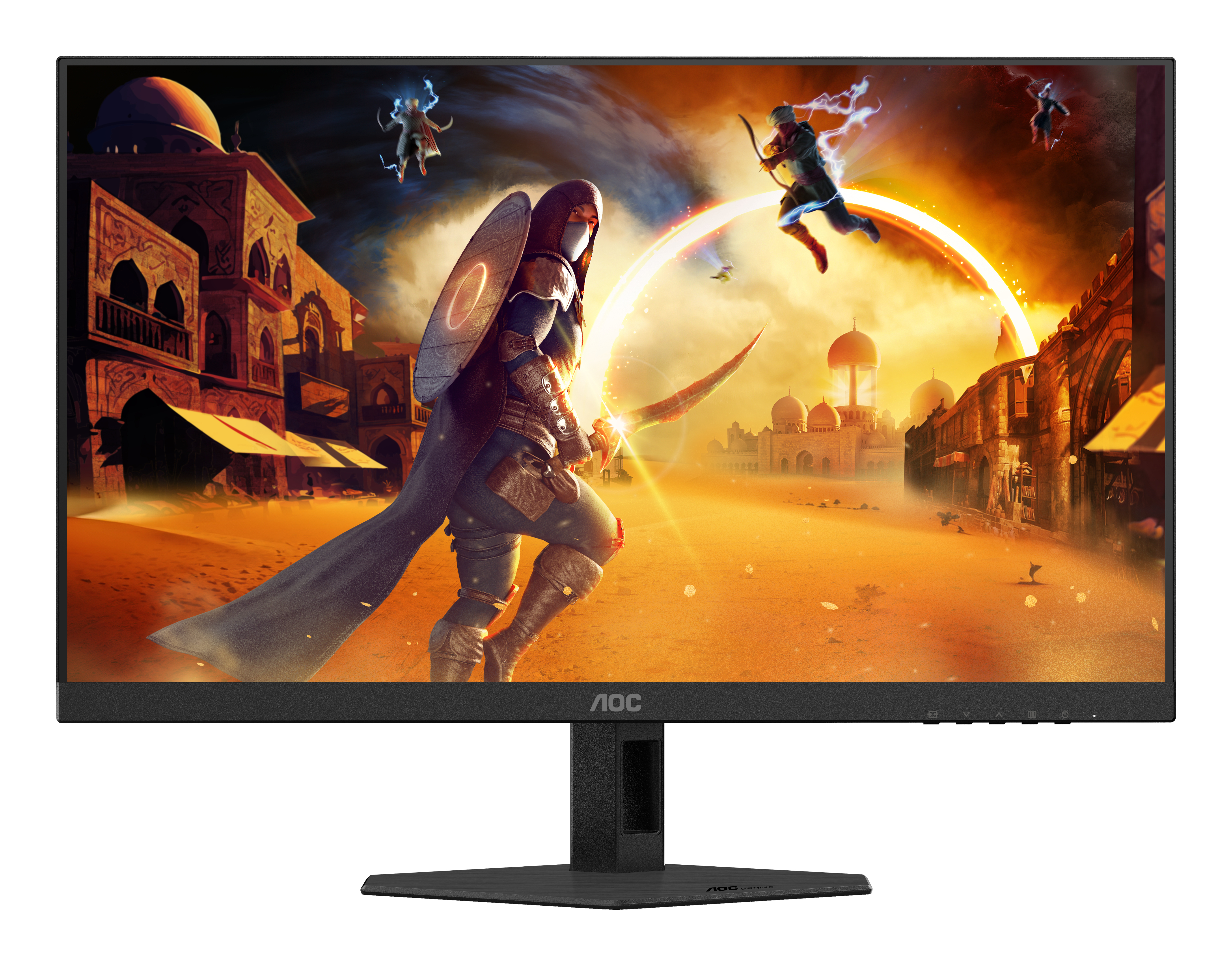 AOC  27" 27G4HRE Monitor - 1920x1080, Full HD, LED, IPS, 200Hz, 1ms, Hangszóró, FreeSync, G-Sync, Gamer, Fekete