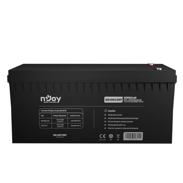 NJOY GE20012KF 12V/200Ah T11 zárt gondozás mentes GEL Akkumulátor 
