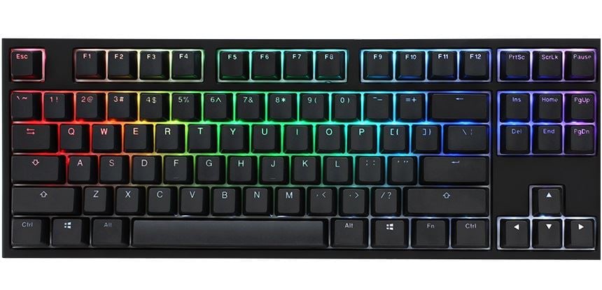 Ducky One 2 RGB TKL Cherry MX Blue billentyűzet fekete (DKON1787ST-CHUALAZT1) Ducky One 2 RGB TKL Cherry MX Blue billentyűzet fekete (DKON1787ST-CHUALAZT1)