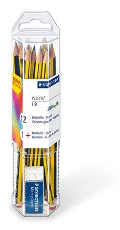 STAEDTLER "Noris" HB grafitceruza készlet (12 db) + ajándék radírral (TS61120P1) STAEDTLER "Noris" HB grafitceruza készlet (12 db) + ajándék radírral (TS61120P1)
