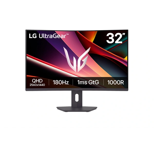 LG 32" 32G600A-B  Ívelt  VA  16:9  2560x1440  180Hz  1ms Gamer Monitor