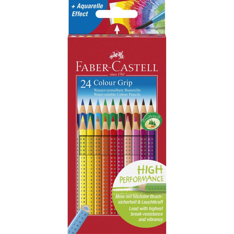 Faber-Castell "Grip 2001" színes ceruza készlet 24 különböző szín (112424) Faber-Castell "Grip 2001" színes ceruza készlet 24 különböző szín (112424)