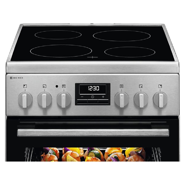 Electrolux LKR540267X BBQ grillnyárssal kerámialapos inox tűzhely Electrolux LKR540267X BBQ grillnyárssal kerámialapos inox tűzhely