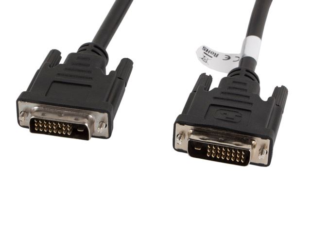 Lanberg DVI-D Dual Link összekötő kábel 1.8m fekete (CA-DVID-10CC-0018-BK) Lanberg DVI-D Dual Link összekötő kábel 1.8m fekete (CA-DVID-10CC-0018-BK)