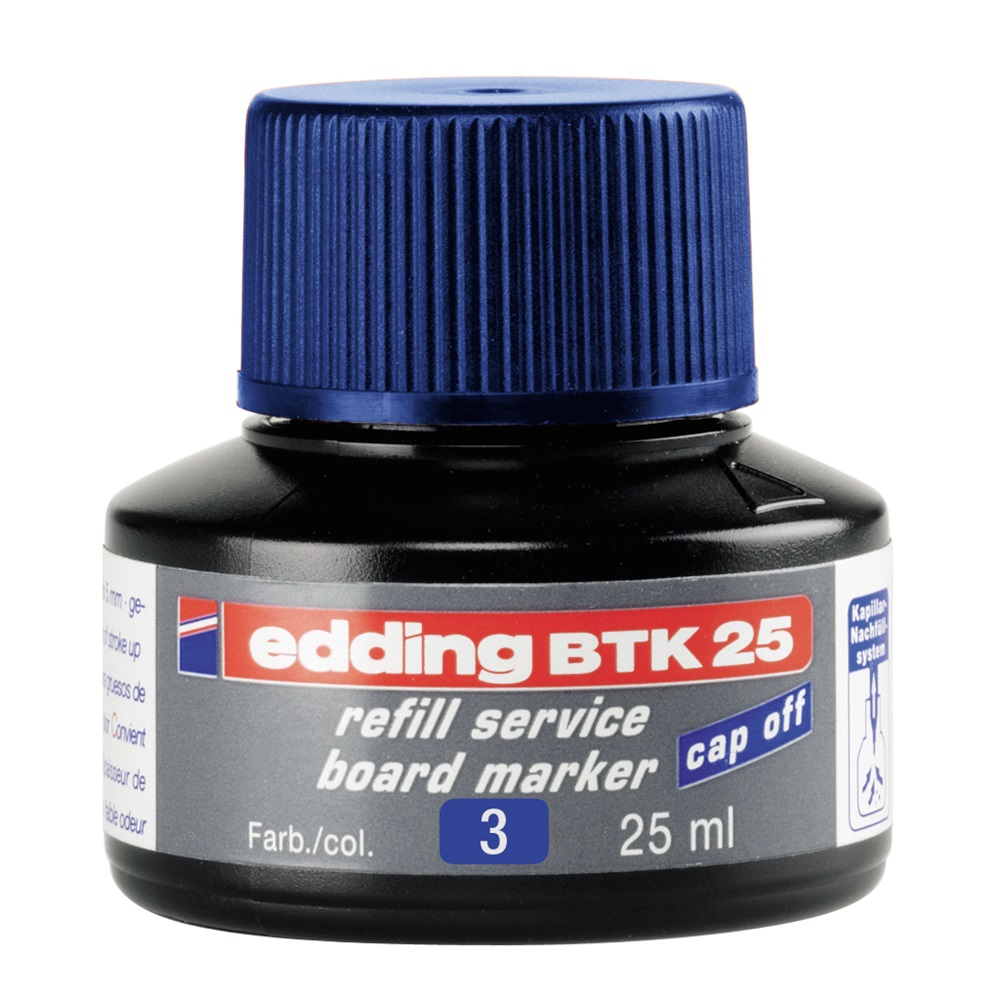Edding Tinta utántöltő táblamarkerhez 25ml,  BTK25 kék (7270077002)