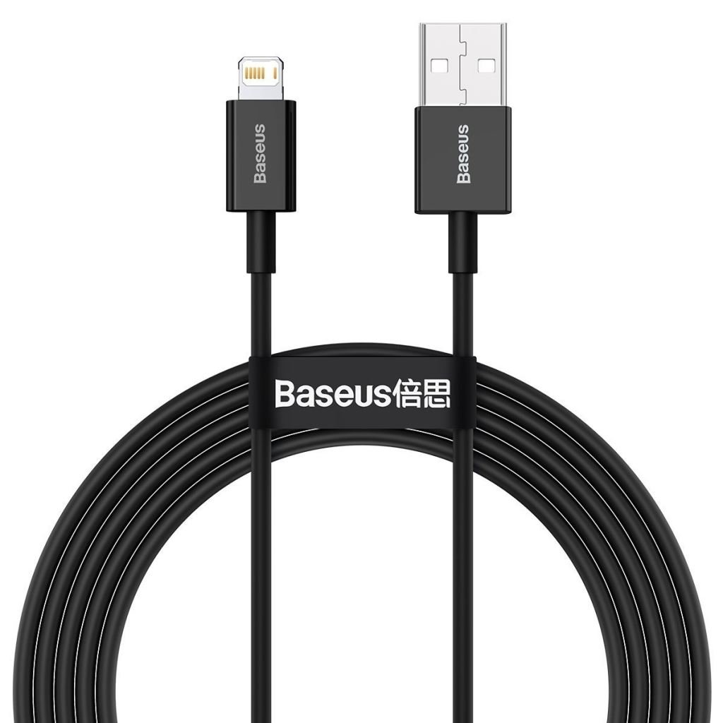 Baseus Superior USB töltőkábel, 2,4 A, 1 m, fekete (CALYS-A01) Baseus Superior USB töltőkábel, 2,4 A, 1 m, fekete (CALYS-A01)