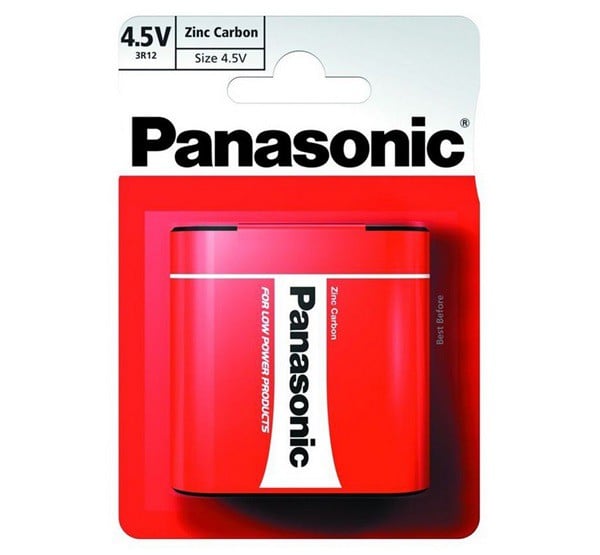 PANASONIC elem (3R12, 4.5V, cink-karbon) 1db /csomag (3R12R-1BP / 3R12Z/1BP)