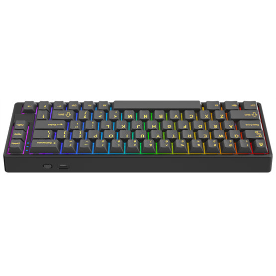 AVAX GM01 PRO 65% RGB tri-mode mechanikus billentyűzet Gateron barna switch AVAX GM01 PRO 65% RGB tri-mode mechanikus billentyűzet Gateron barna switch