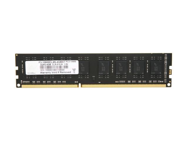 4GB 1333MHz DDR3 RAM G. Skill (F3-10600CL9S-4GBNT)