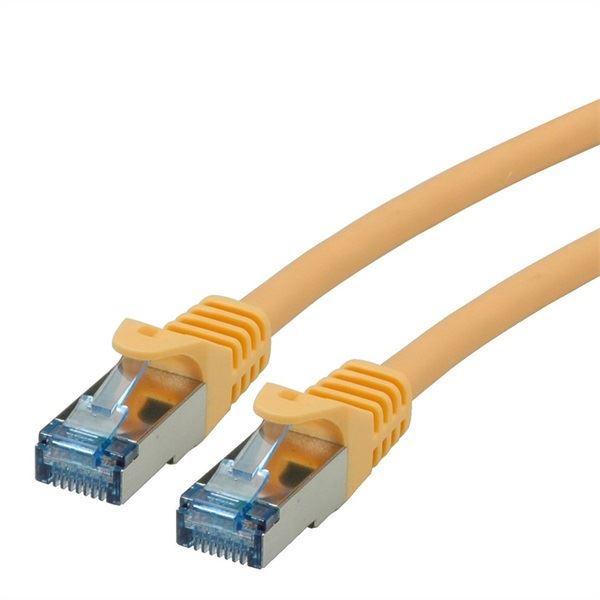 Roline S/FTP, CAT6a, LSOH, patch kábel 15m sárga (21.15.2828-30)