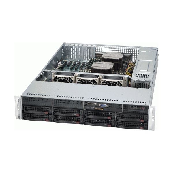SuperMicro rack ház 2U (CSE-825TQ-563LPB) SuperMicro rack ház 2U (CSE-825TQ-563LPB)