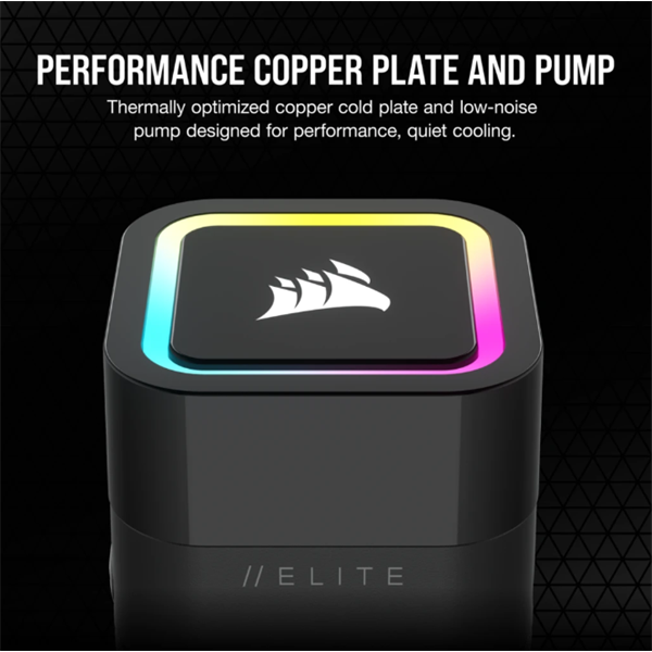 CORSAIR H100x ELITE, 240mm Radiator, Liquid CPU Hűtő