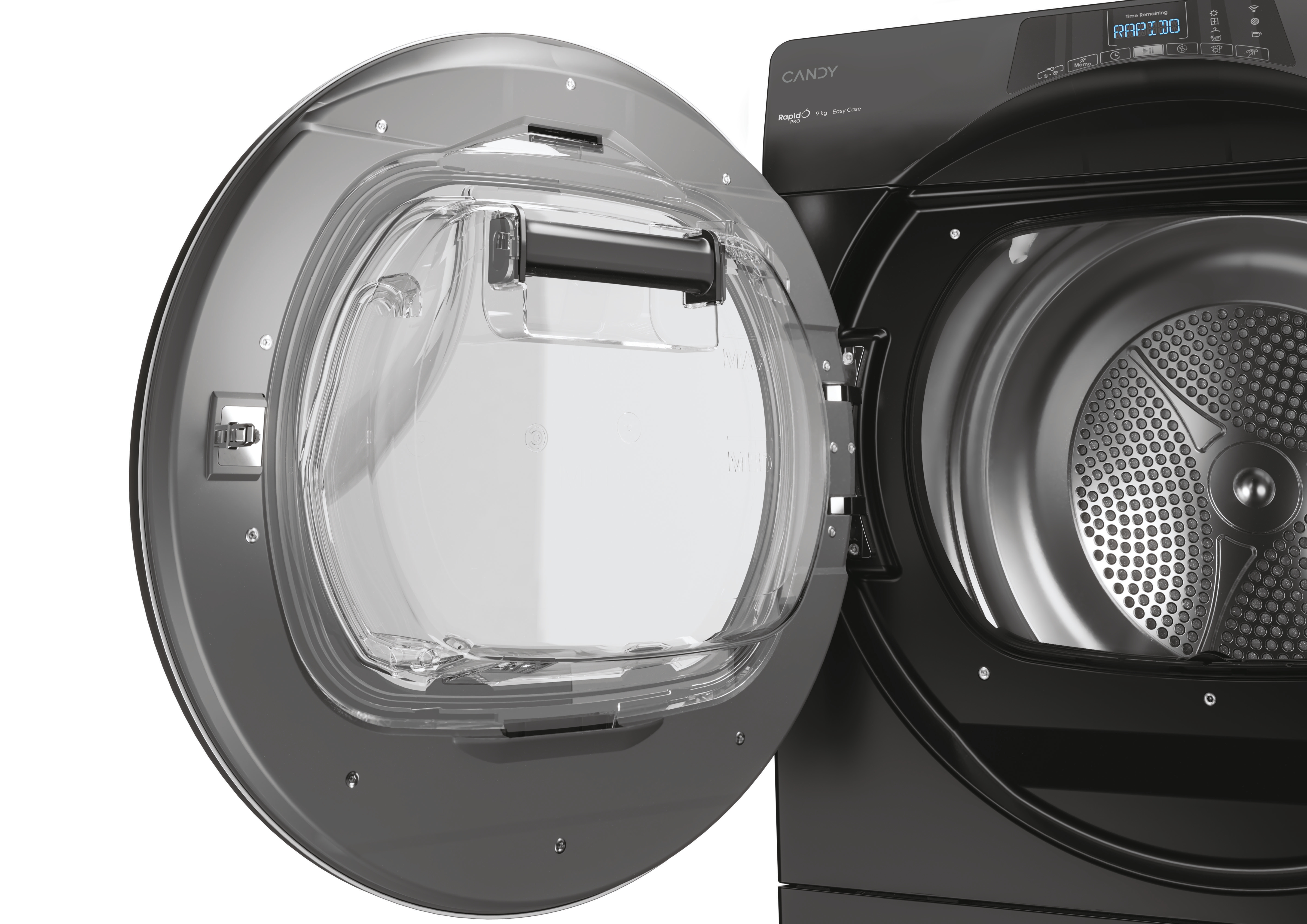 Candy RPEH9A2TBCEBX-S Hőszivattyús szárítógép – 9 Kg, B Energiaosztály, WiFi, hOn app, Snap&Dry, Woolmark, Super Easy Iron