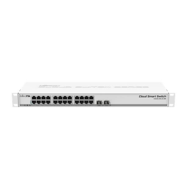 MikroTik CSS326-24G-2S+RM 10Gbe SFP + Cloud Smart Switch MikroTik CSS326-24G-2S+RM 10Gbe SFP + Cloud Smart Switch