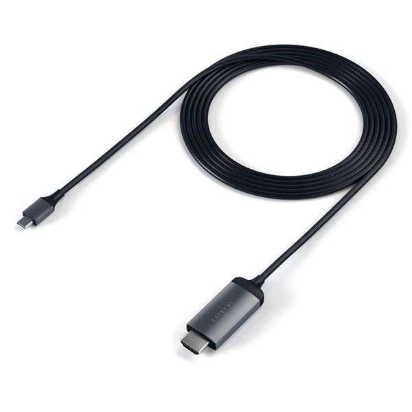Satechi ST-CHDMIM 1,8m 4K Type-C - HDMI asztroszürke kábel Satechi ST-CHDMIM 1,8m 4K Type-C - HDMI asztroszürke kábel