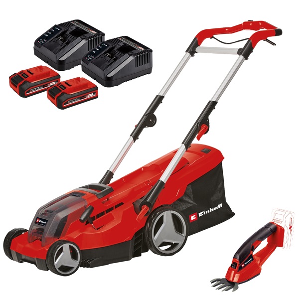 Einhell GE-CM 36/37 Li Set (2x3,0Ah) akkus fűnyíró szett (3413173)