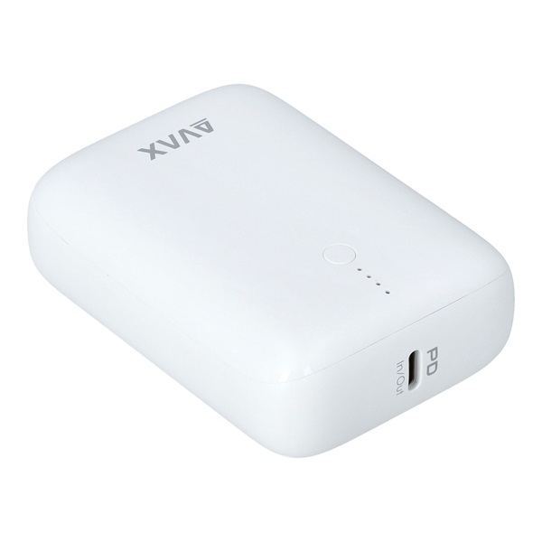 Avax PB105W Mini 10000mAh fehér powerbank Avax PB105W Mini 10000mAh fehér powerbank
