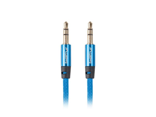 Lanberg Jack 3,5mm 3 pin kábel 2m kék (CA-MJMJ-10CU-0020-BL)