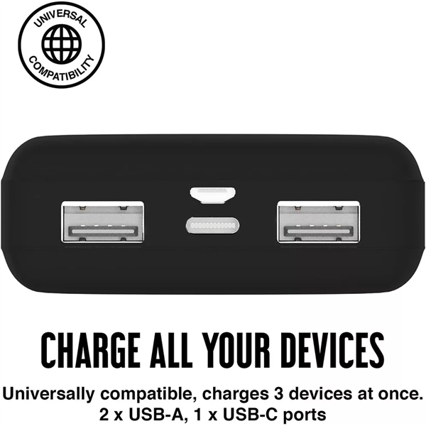 JUICE UNIVERZÁLIS HORDOZHATÓ, ASZTALI AKKUMULÁTOR TÖLTŐ - ECO 3 POWER BANK - 2XUSB +TYPE-C - 10.000 MAH - FEKETE JUICE UNIVERZÁLIS HORDOZHATÓ, ASZTALI AKKUMULÁTOR TÖLTŐ - ECO 3 POWER BANK - 2XUSB +TYPE-C - 10.000 MAH - FEKETE