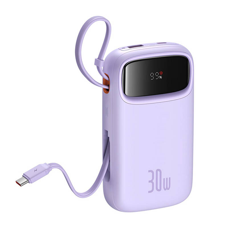 Baseus QPow 2 20000mAh 30W  2xUSB-C powerbank  Lila 