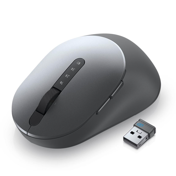 DELL Multi-Device MS5320W vezeték nélküli (Bluetooth 5.0 és 2.4GHz) egér titan szürke (570-ABHI)