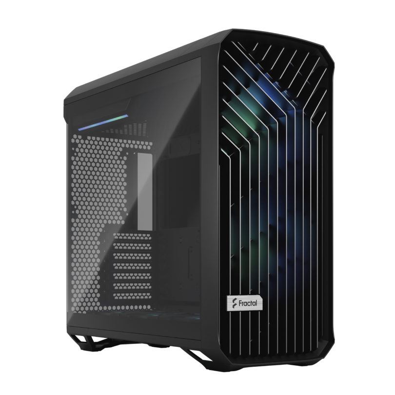 Fractal Design  FD-C-TOR1A-04 Torrent Black RGB táp nélküli ablakos ház fekete 
