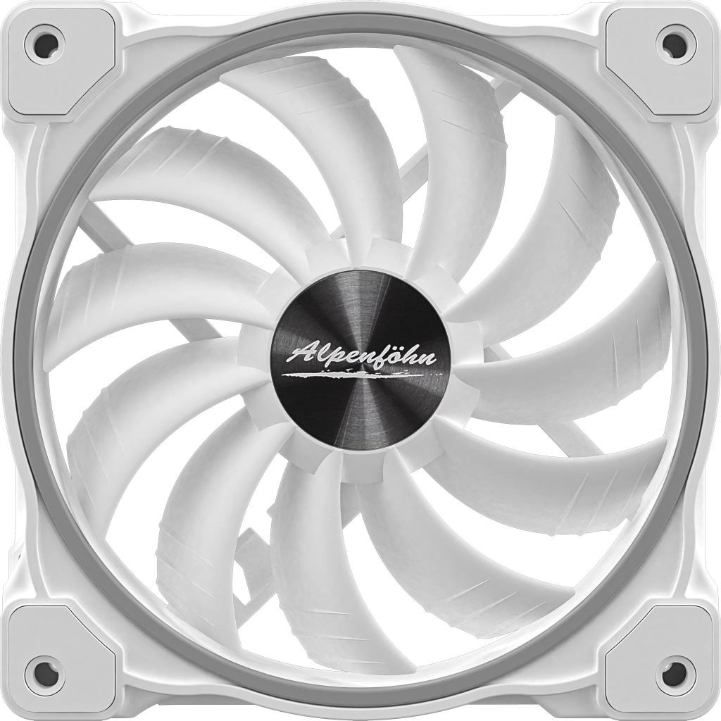 Alpenföhn Wing Boost 3 ARGB High Speed White Edition ház hűtő ventilátor 12cm fehér (84000000166)