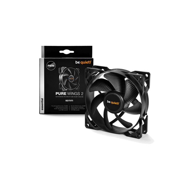 Be Quiet Pure Wings 2 92mm PWM hűtő ventilátor fekete (BL038)