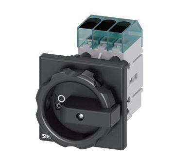 Siemens 3LD3254-0TK51 11kW panelre szerelhető fekete kar főkapcsoló Siemens 3LD3254-0TK51 11kW panelre szerelhető fekete kar főkapcsoló