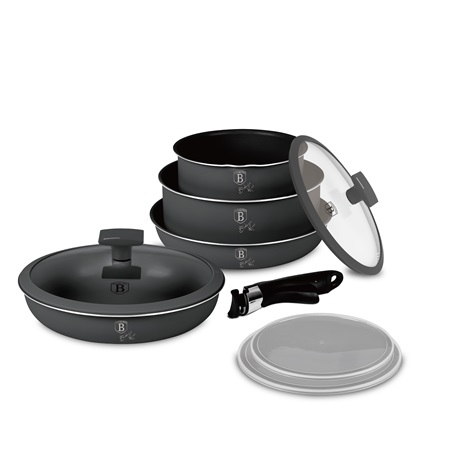 Berlinger Haus BH/8256 SERPENYŐ SZETT LEVEHETŐ NYÉLLEL 9 RÉSZES Berlinger Haus BH/8256 SERPENYŐ SZETT LEVEHETŐ NYÉLLEL 9 RÉSZES