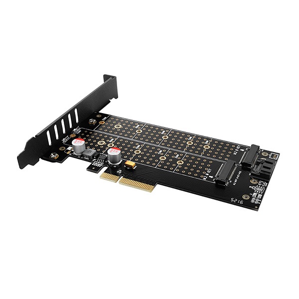 Axagon PCIE NVME+NGFF M.2 SSD adapter fekete (PCEM2-D) Axagon PCIE NVME+NGFF M.2 SSD adapter fekete (PCEM2-D)