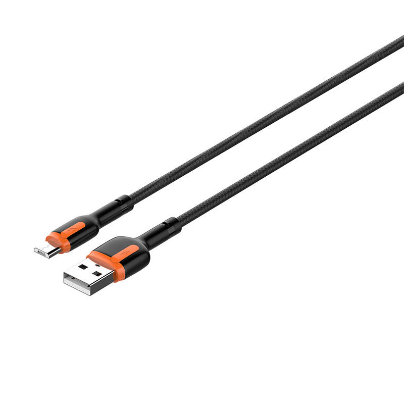 LDNIO LS532 USB - Micro USB 2m Cable (Grey-Orange)